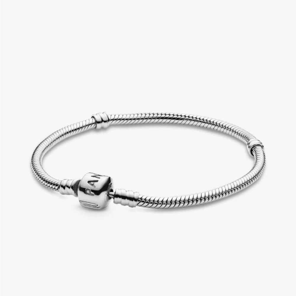 Pandora Moments Barrel Clasp Snake Chain Bracelet